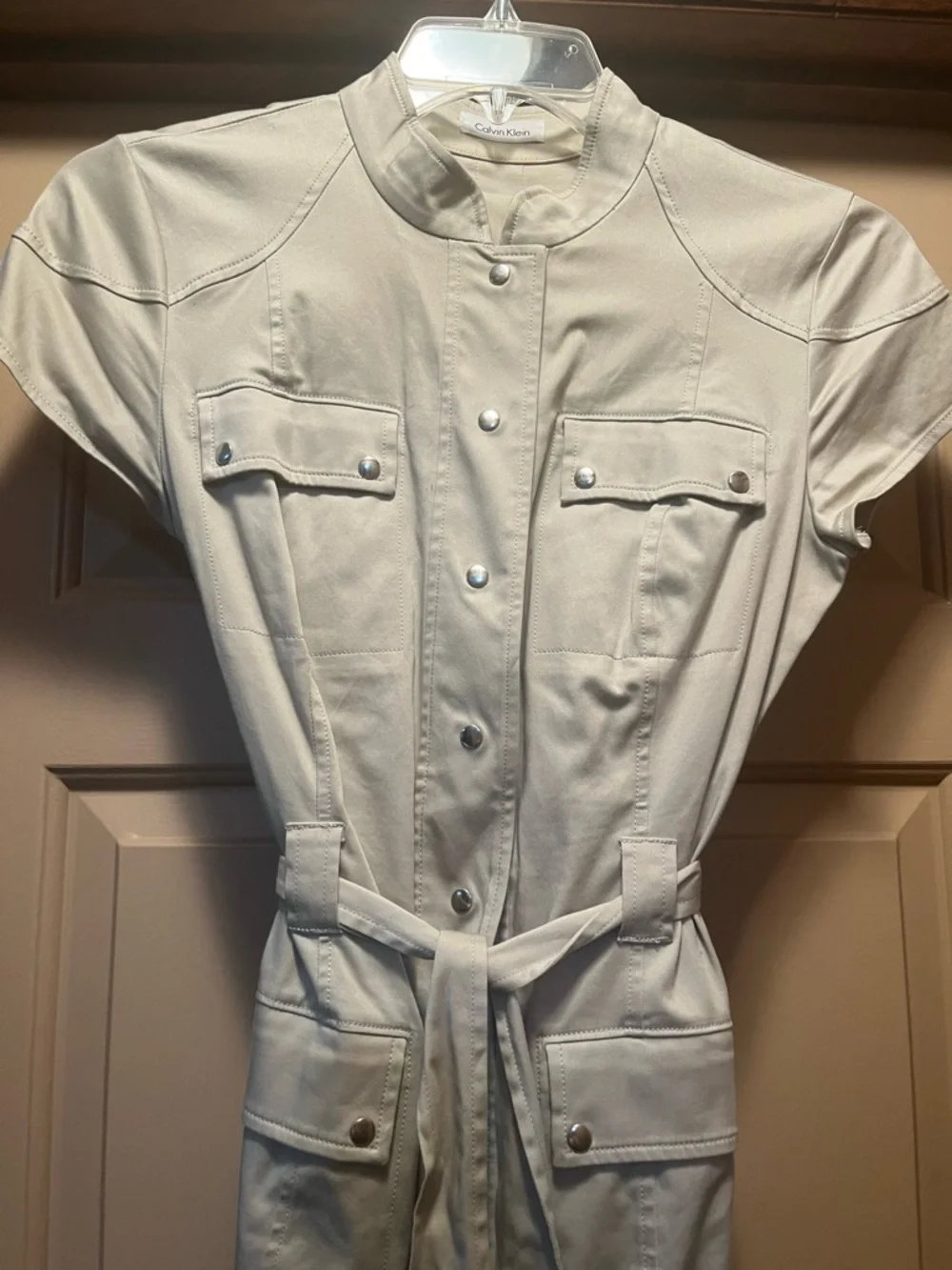 Calvin Klein Light Beige Collar Blouse - Picture 2 of 5